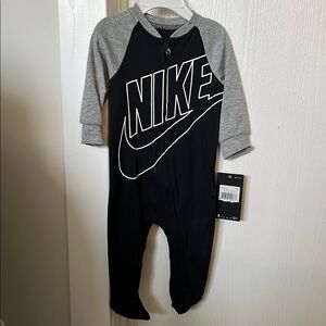 Nike Infant Black and Gray Coverall